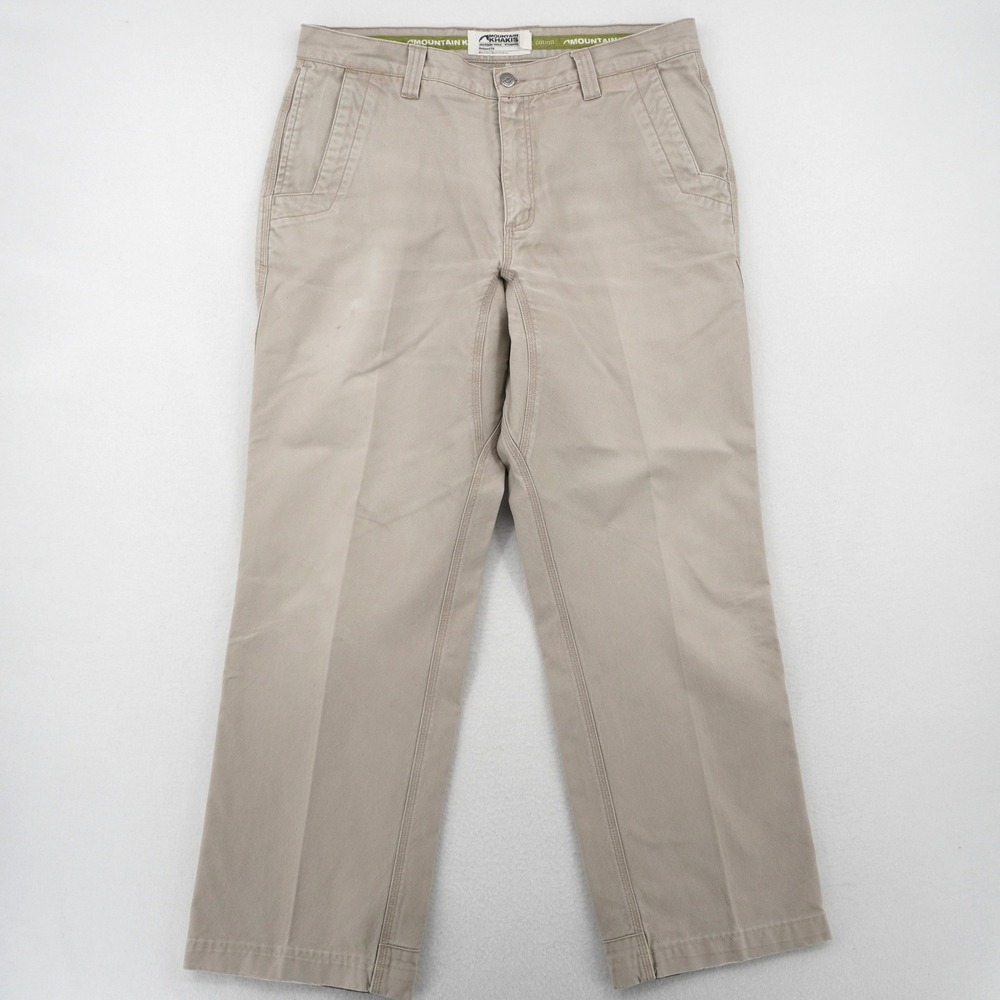 Mountain Khakis Relaxed Fit Canvas Pants Mens 36x32 Khaki Workwear